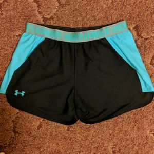 Under Armour Shorts with pockets Black and Teal